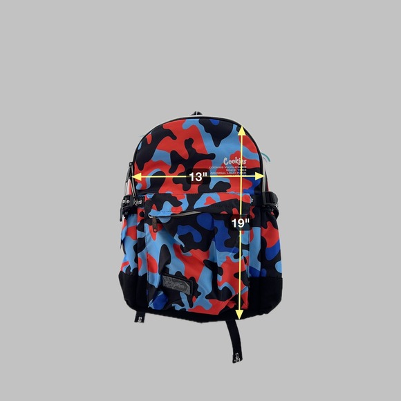 Cookies OFF THE GRID SMELL PROOF BACKPACK‎ Blue Camo NWT - Picture 2 of 16